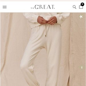 Lot of two (2) pairs of The Great Stadium Sweatpants.